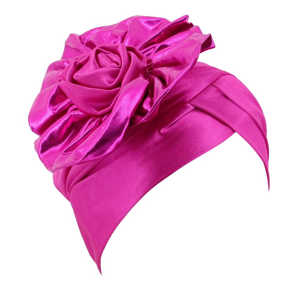 6984 Unisex Metallic Arab India Pleated Turban Headwrap Swami Hat Costume